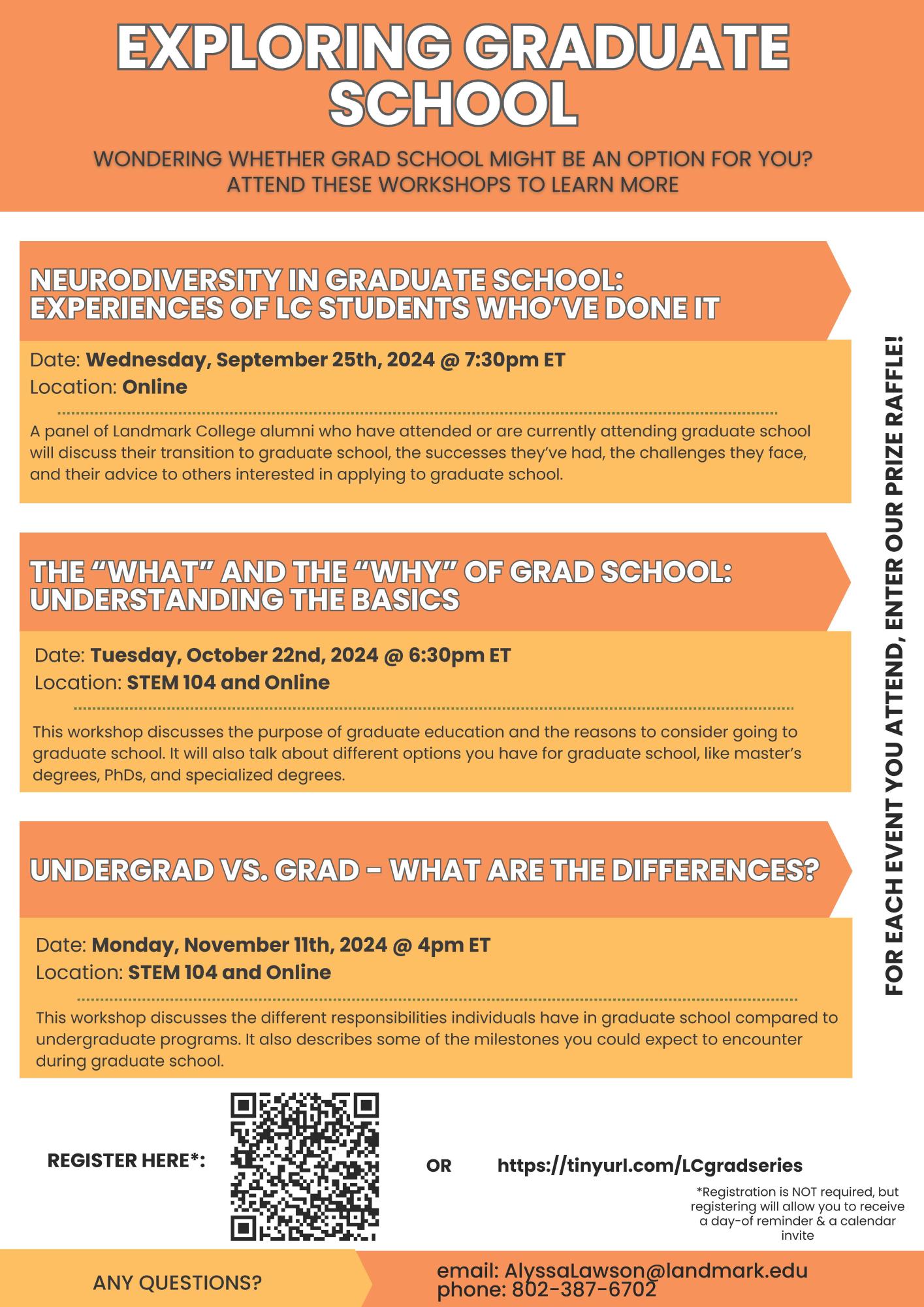 Exploring Grad School Poster