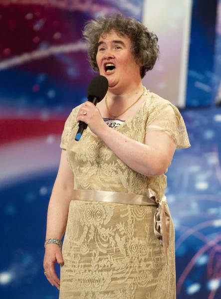 Photo of Susan Boyle performing on Britain's Got Talent