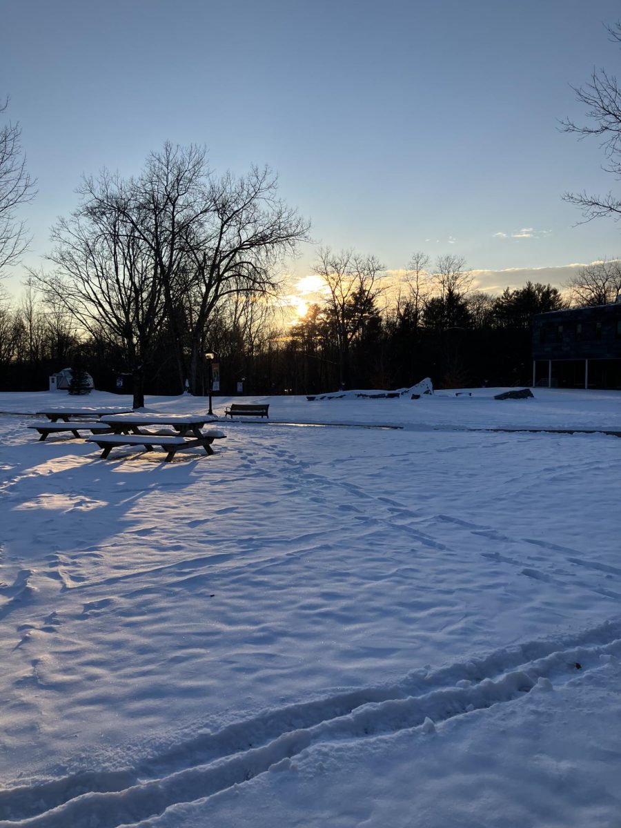 Sunset over Landmark College Quad